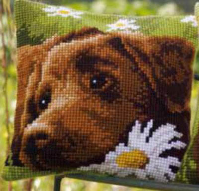 Chocolate Labrador Cushion Kit
