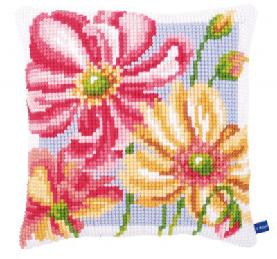 Colorful Flowers Cushion Kit