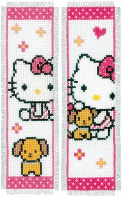 Hello Kitty & Dog Bookmarks Kit