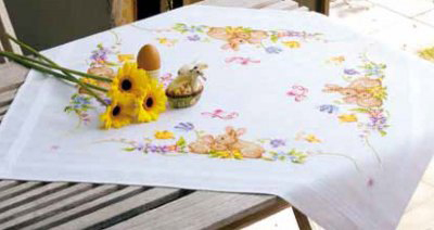 Rabbits Tablecloth Kit