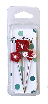 Pin Mini - Red & White