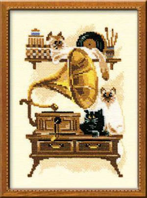 Cat with Gramaphone Kit