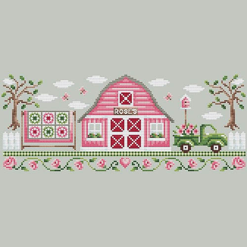 Rose Farm Collection #1 - Pink Barn