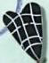 ss1003 Black Plaid Heart - Just Another Button Co