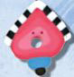 ss1010 Pink Checked Birdhouse - Just Another Button Co